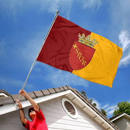 Rome City Coat of Arms flag 3x5ft banner man cave