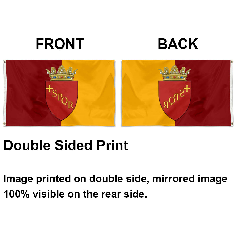 Rome City Coat of Arms flag 3x5ft banner man cave