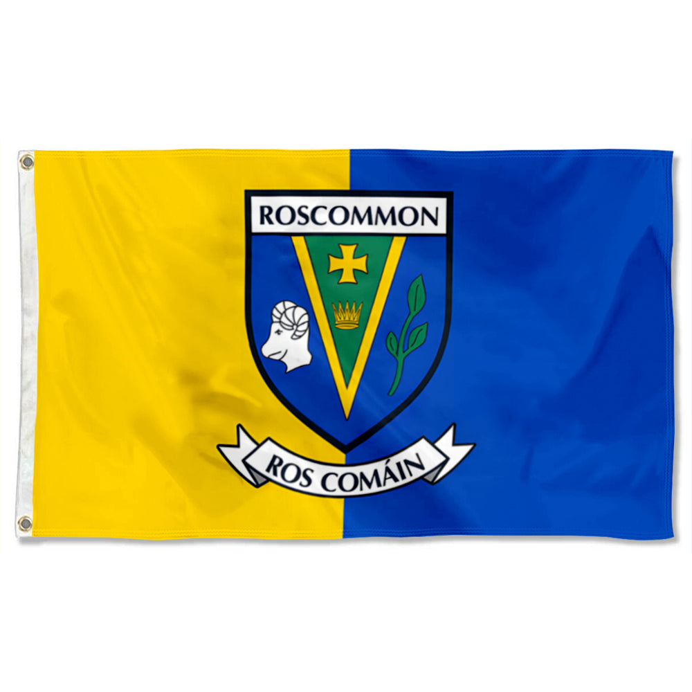 Roscommon County Coat of Arms Ireland flag 3x5ft banner man cave