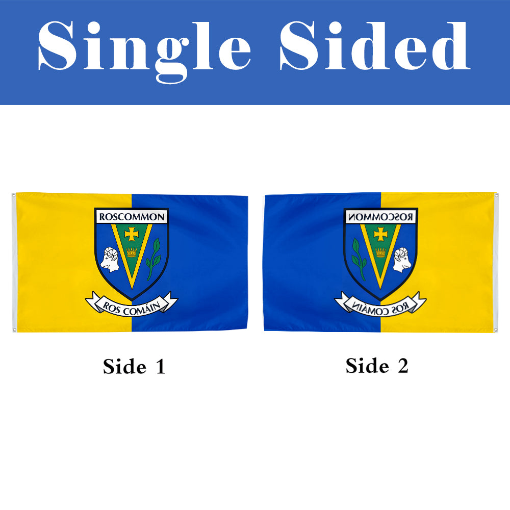 Roscommon County Coat of Arms Ireland flag 3x5ft banner man cave