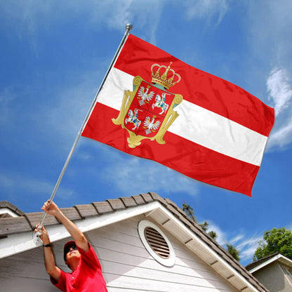 Royal Polish Lithuanian Commonwealth GDL Belarus Pogonia House Vasa White Red flag 3x5ft banner man cave