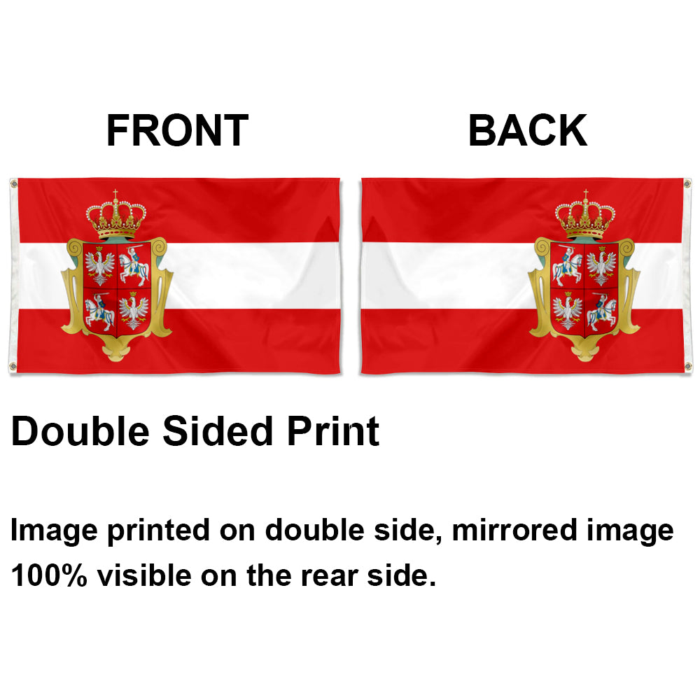 Royal Polish Lithuanian Commonwealth GDL Belarus Pogonia House Vasa White Red flag 3x5ft banner man cave