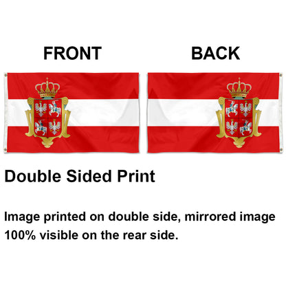 Royal Polish Lithuanian Commonwealth GDL Belarus Pogonia House Vasa White Red flag 3x5ft banner man cave
