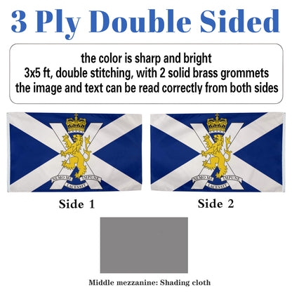 Royal Regiment of Scotland Lion Army flag 3x5ft banner man cave