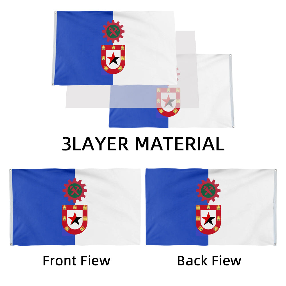 Syndicalist Commune of Portugal (David V) flag 3x5ft banner man cave