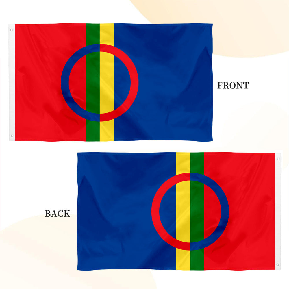 Sami People flag 3x5ft banner man cave