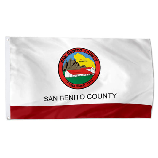 San Benito County, California Theme Flag: 3x5ft Man Cave California Rural County Culture-Style Banner