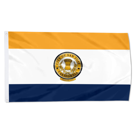 San Jose, California Theme Flag: 3x5ft Man Cave California Silicon Valley Urban Culture-Style Banner