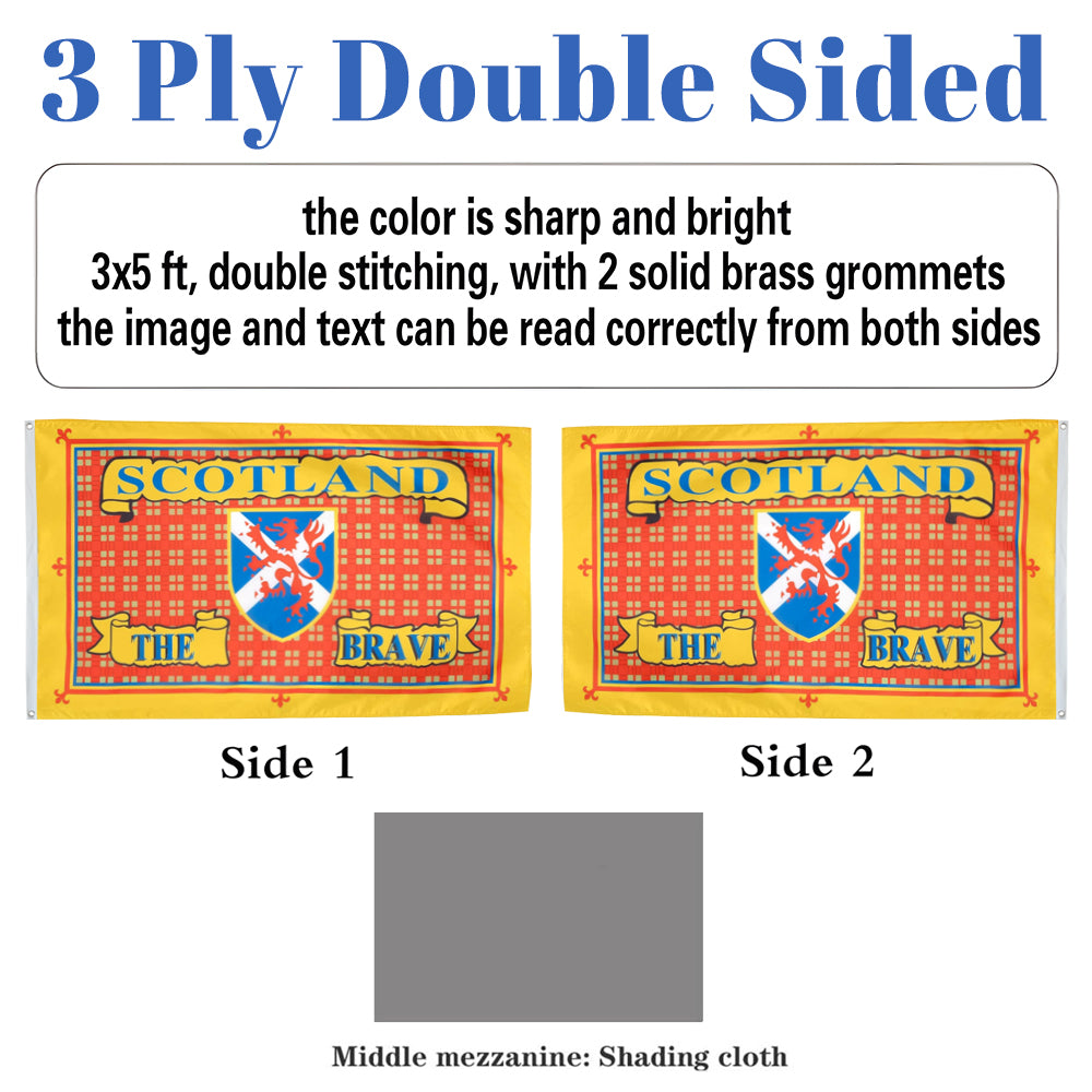 Scotland The Brave flag 3x5ft banner man cave