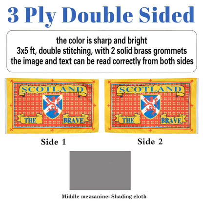 Scotland The Brave flag 3x5ft banner man cave