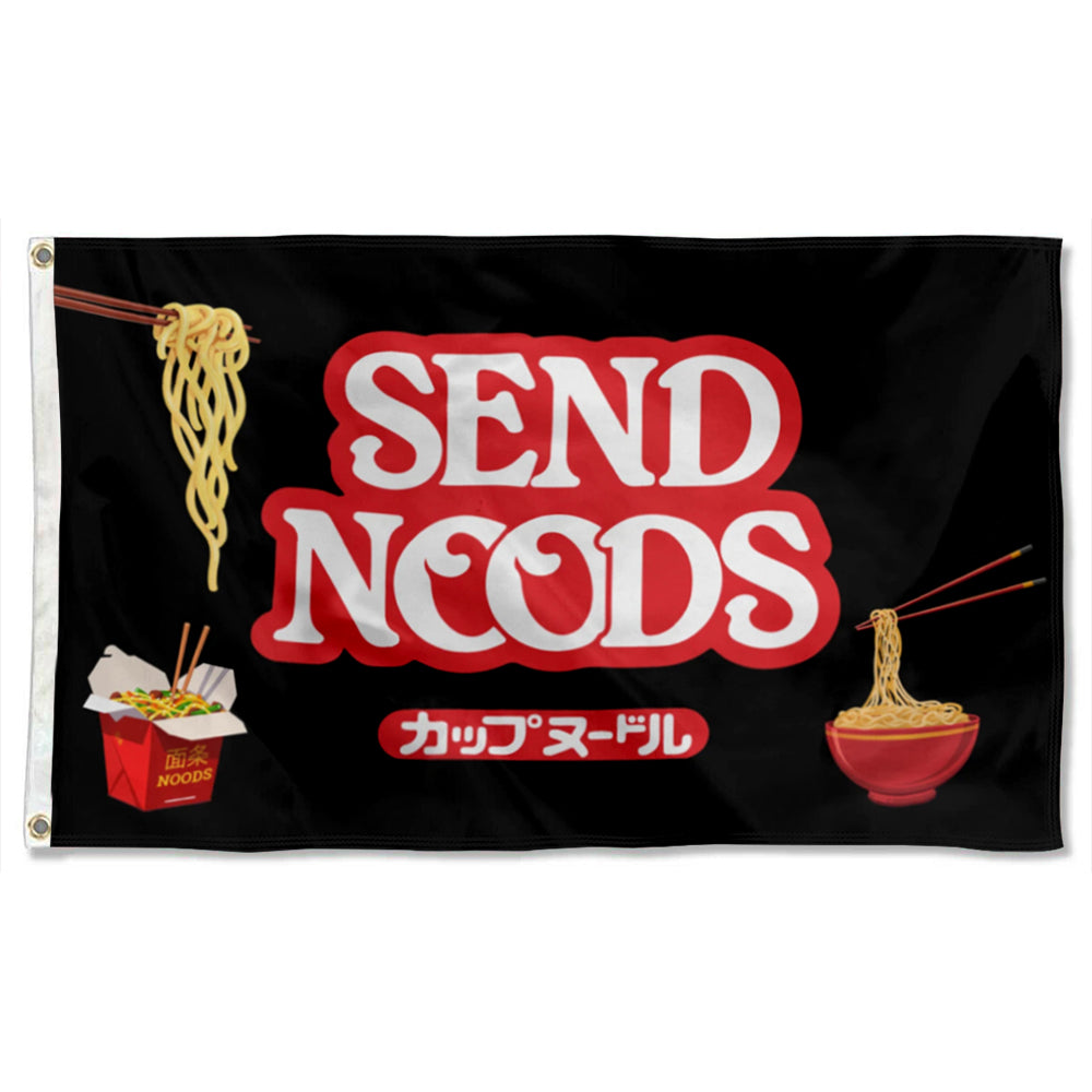 "SEND NOODS" Fun Food flag 3x5ft banner man cave