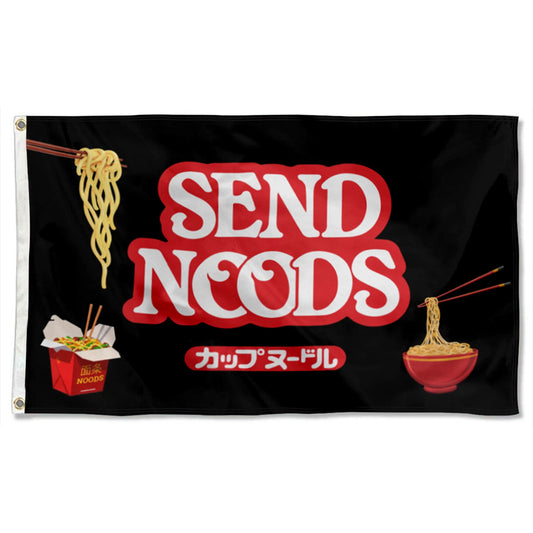 "SEND NOODS" Fun Food flag 3x5ft banner man cave