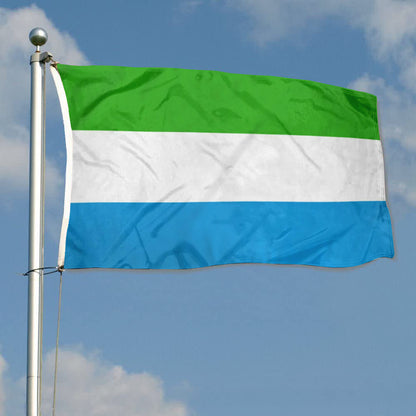 Sierra Leone Sierra Leoneans flag 3x5ft banner man cave