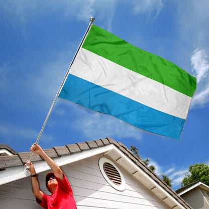 Sierra Leone Sierra Leoneans flag 3x5ft banner man cave