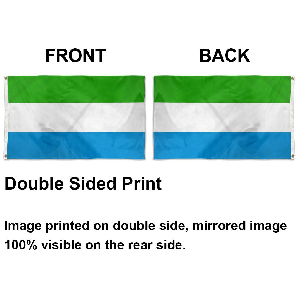 Sierra Leone Sierra Leoneans flag 3x5ft banner man cave