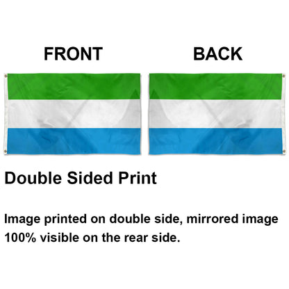 Sierra Leone Sierra Leoneans flag 3x5ft banner man cave