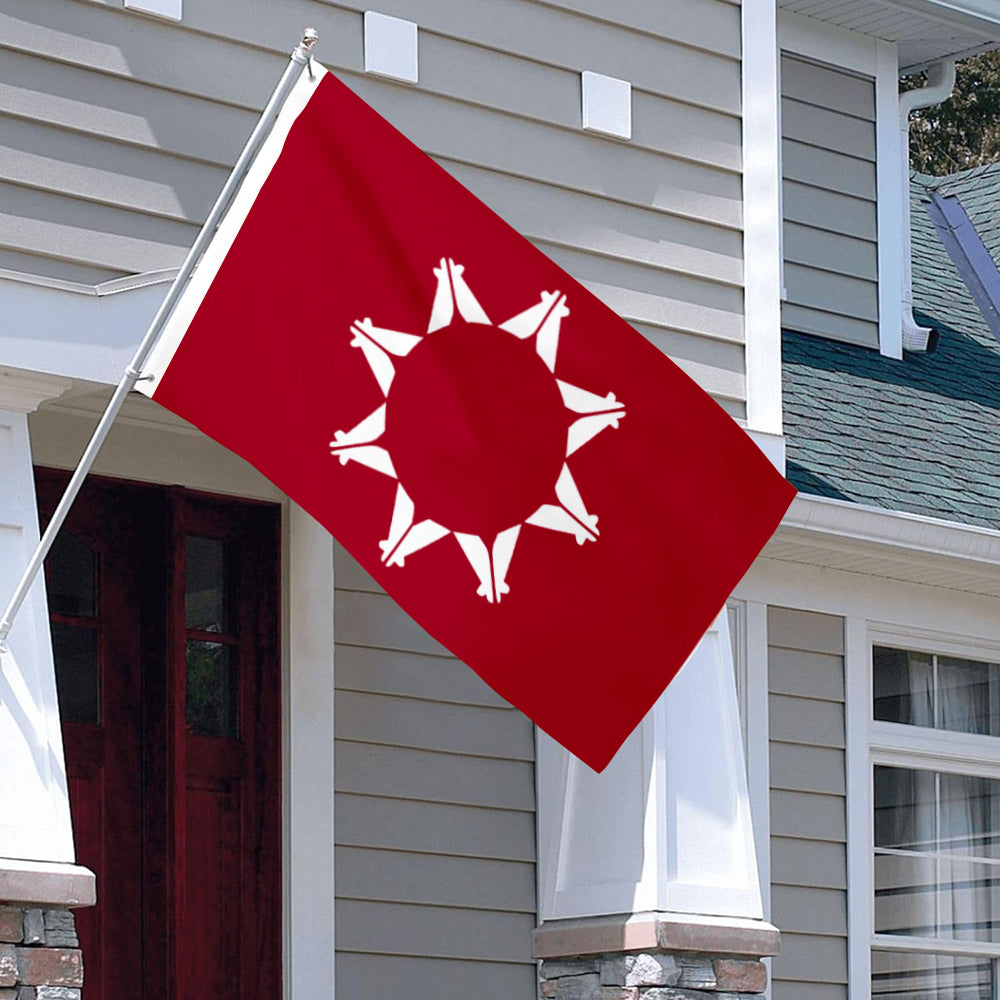 Sioux Oglala Lakota Nation flag Native American Indian Tribes Red Tribal flags 3x5ft banner man cave