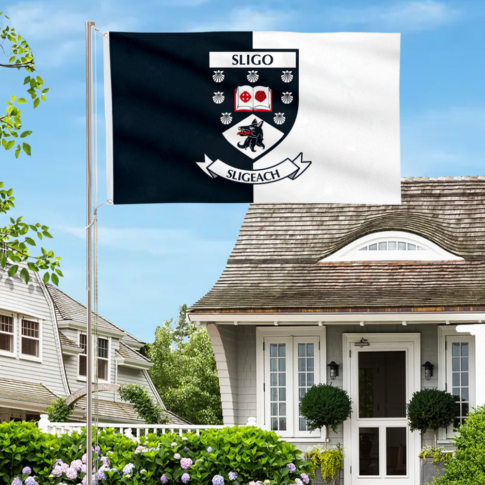 Sligo County Coat of Arms Ireland flag 3x5ft banner man cave