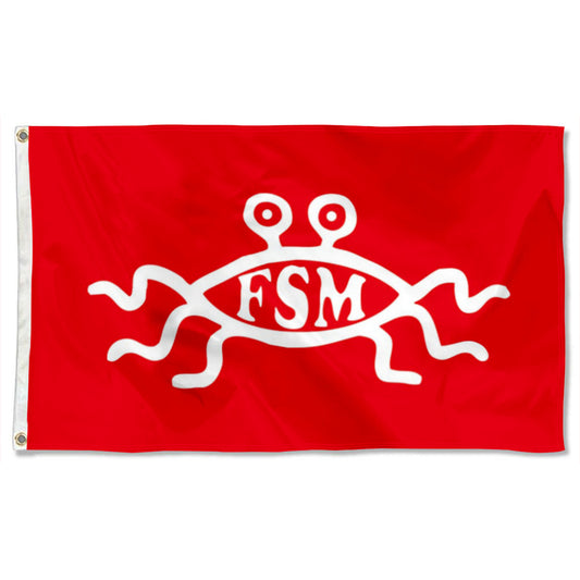Flying Spaghetti Monster (FSM) flag 3x5ft banner man cave