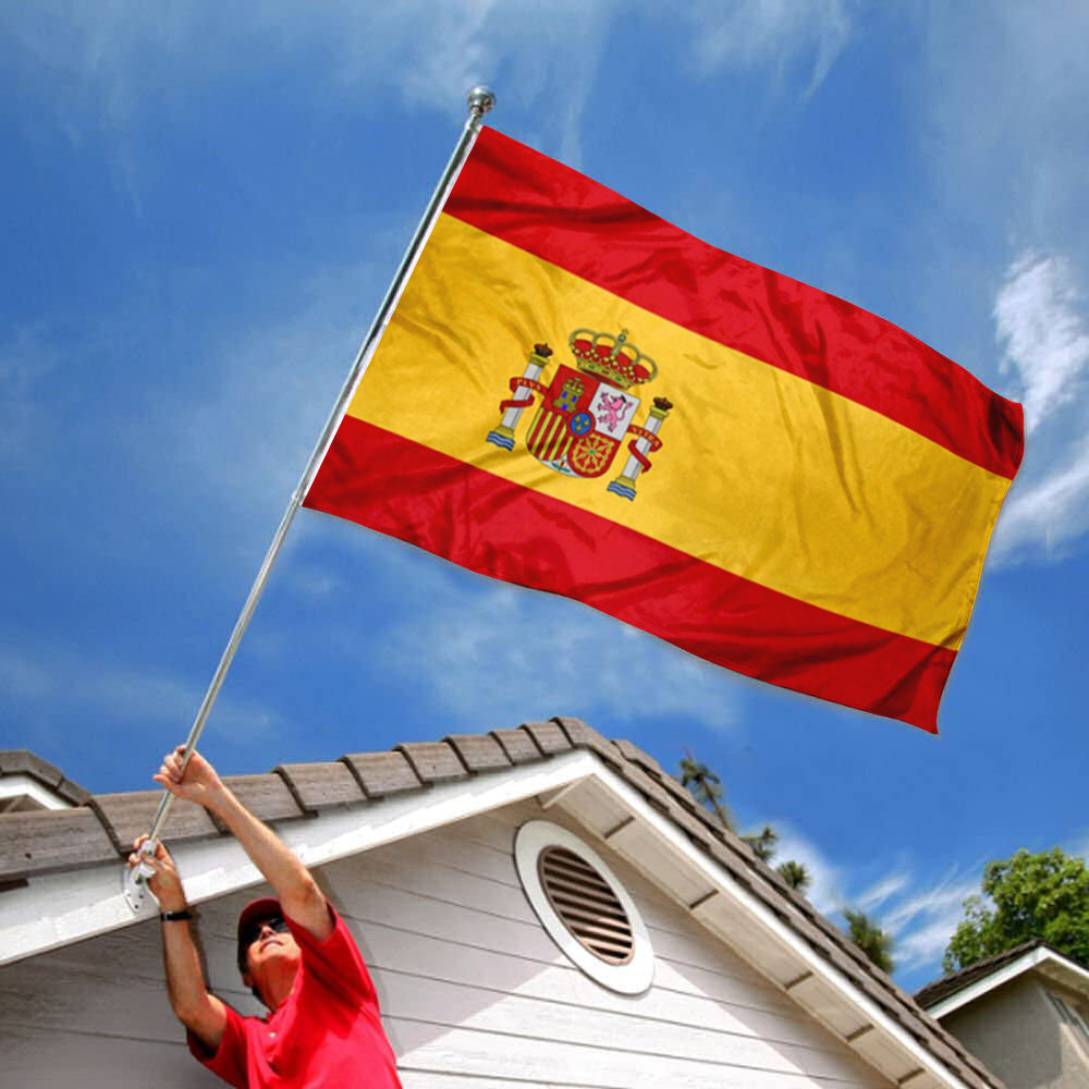 Spain National Flag: 3x5ft Man Cave Iberian Culture-Style Banner