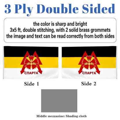 Sparta Battalion flag 3x5ft banner man cave