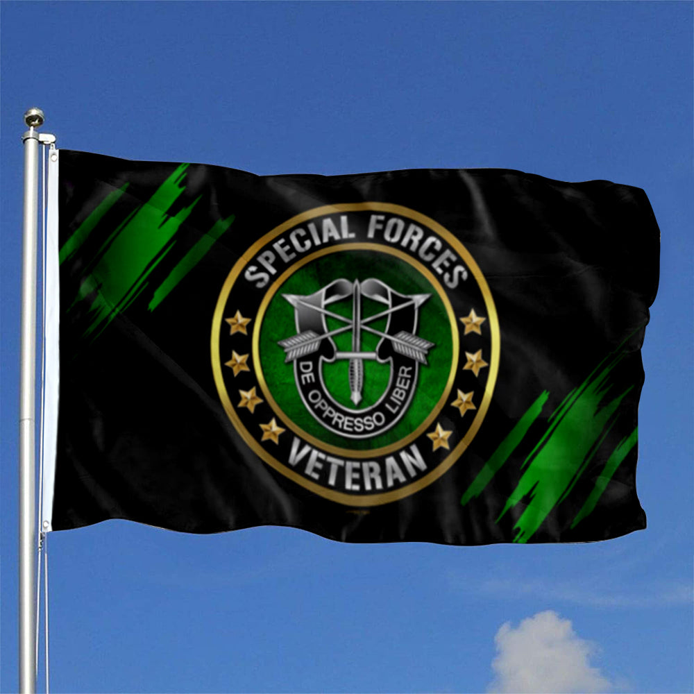 Special Forces Veteran flag 3x5ft banner man cave