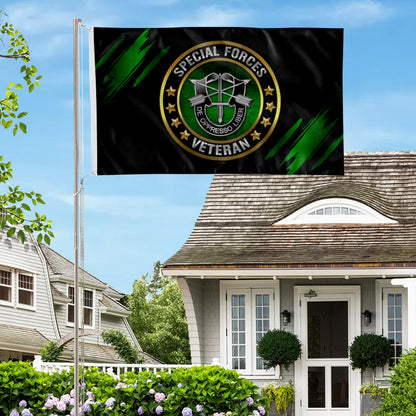 Special Forces Veteran flag 3x5ft banner man cave
