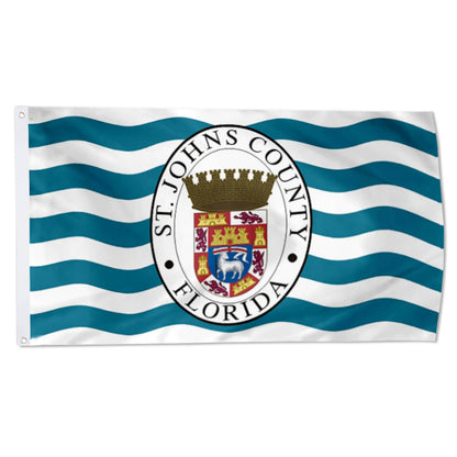 St. Johns County, Florida Theme Flag: 3x5ft Man Cave American Coastal County Culture-Style Banner