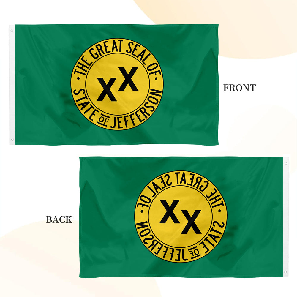 State of Jefferson flag 3x5ft banner man cave