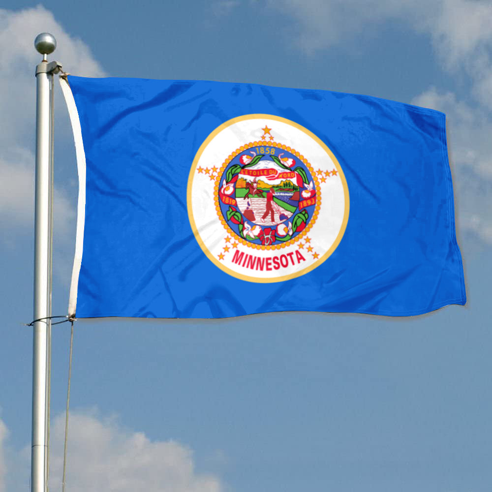 State of Minnesota flag 3x5ft banner man cave