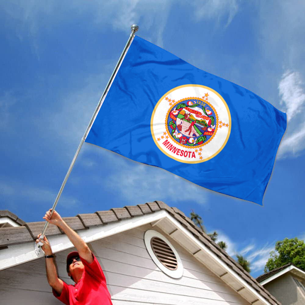 State of Minnesota flag 3x5ft banner man cave