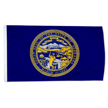 State of Nebraska Flag: 3x5ft Man Cave American Midwest State Culture-Style Banner