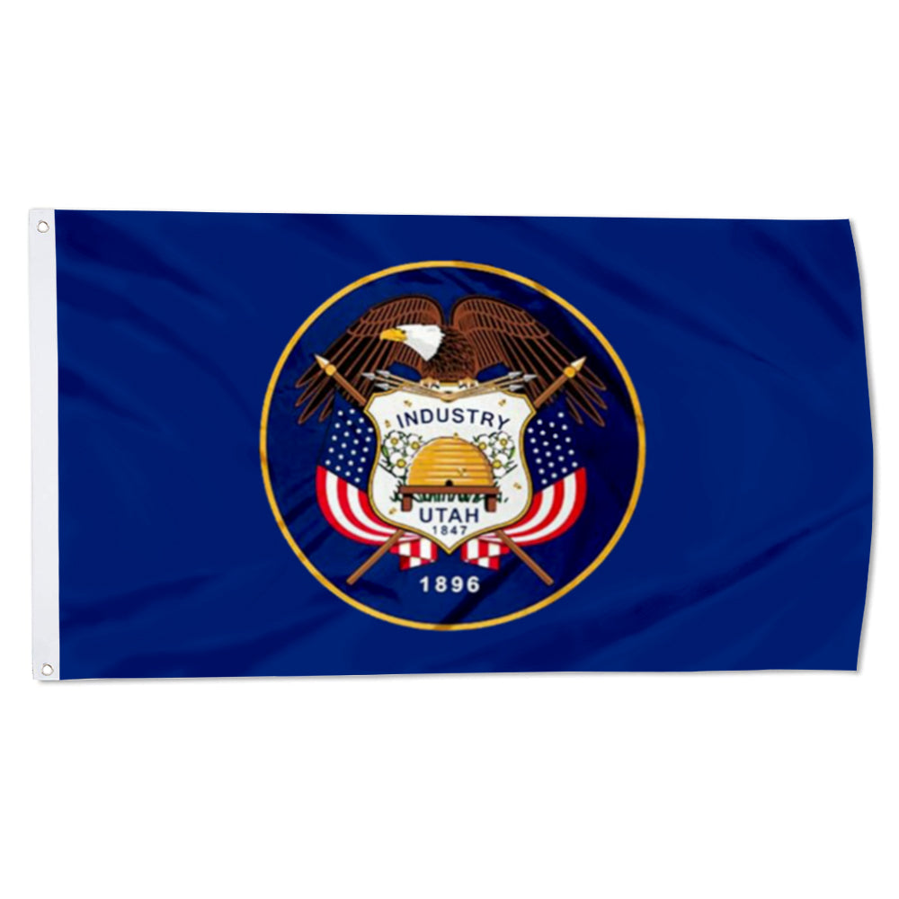 State of Utah Flag: 3x5ft Man Cave American State Culture-Style Banner