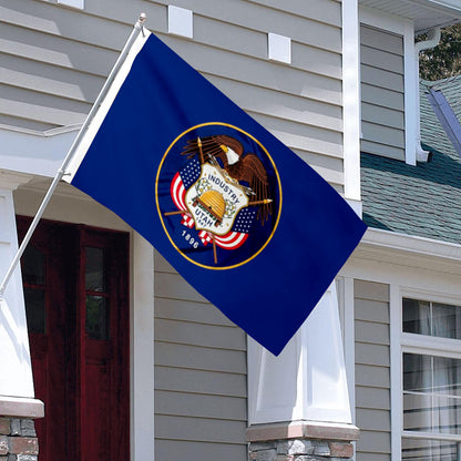 State of Utah Flag: 3x5ft Man Cave American State Culture-Style Banner
