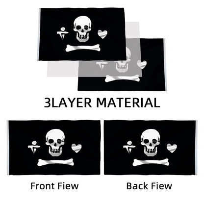 Stede Bonnet Pirate flag 3x5ft banner man cave