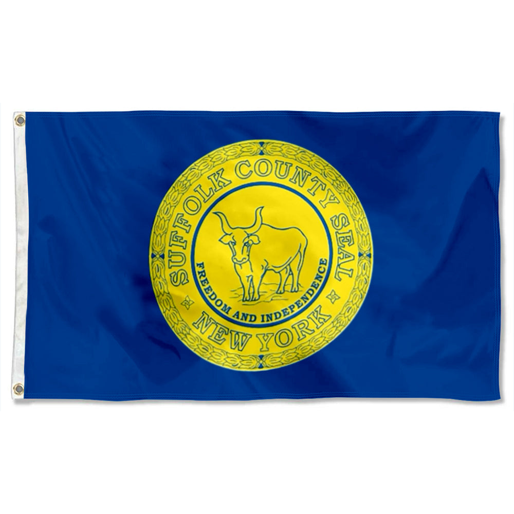 Suffolk County, New York Theme Flag: 3x5ft Man Cave American County Culture-Style Banner