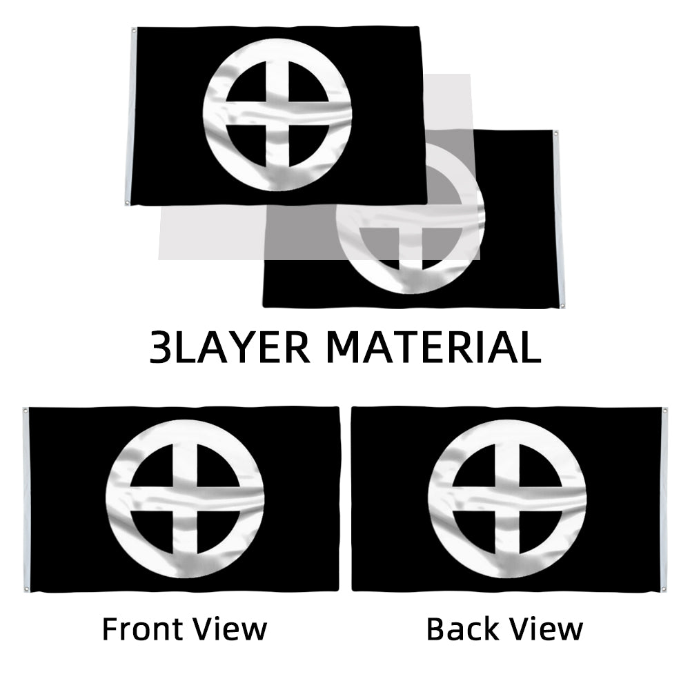 Sun Cross flag 3x5ft banner man cave