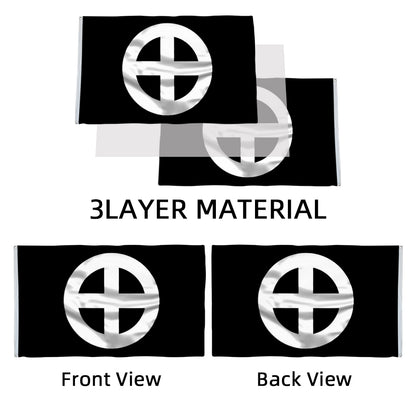 Sun Cross flag 3x5ft banner man cave