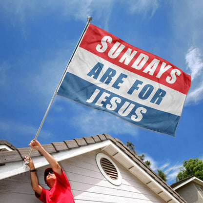 Sundays are for Jesus flag 3x5ft banner man cave