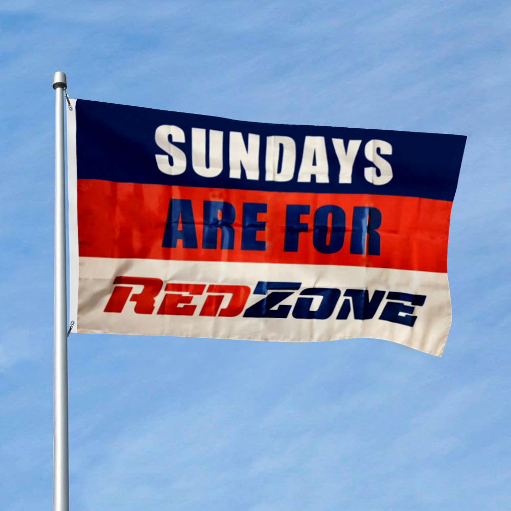 Sundays Are For Redzone flag 3x5ft banner man cave