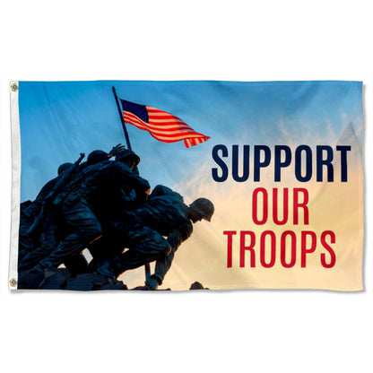 Support Our Troops flag 3x5ft banner man cave