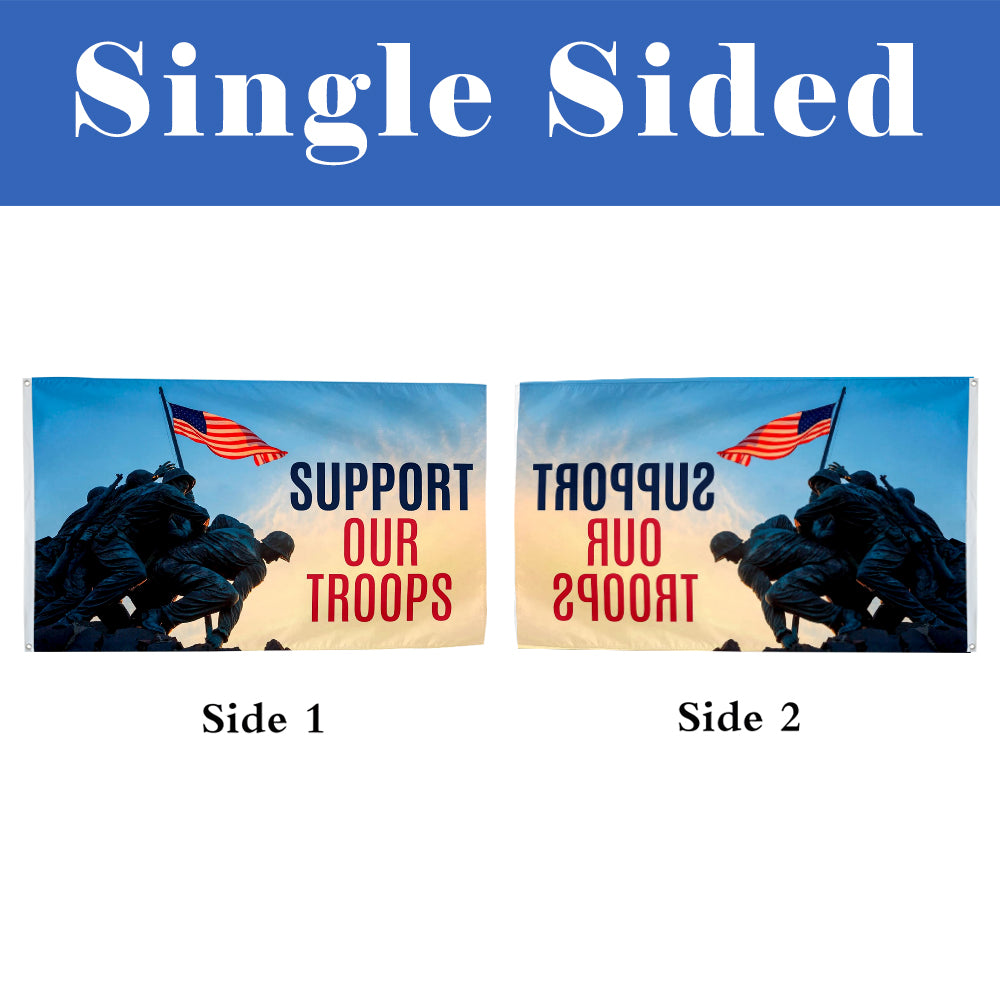 Support Our Troops flag 3x5ft banner man cave
