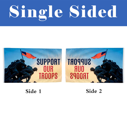 Support Our Troops flag 3x5ft banner man cave