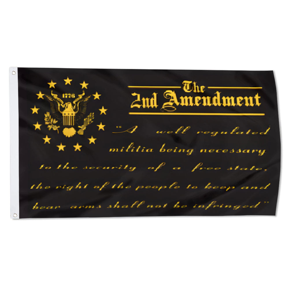 The 2nd Amendment Blackout Tactical Sons of Liberty flag 3x5ft banner man cave