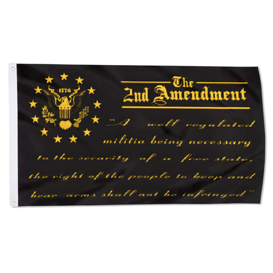 The 2nd Amendment Blackout Tactical Sons of Liberty flag 3x5ft banner man cave