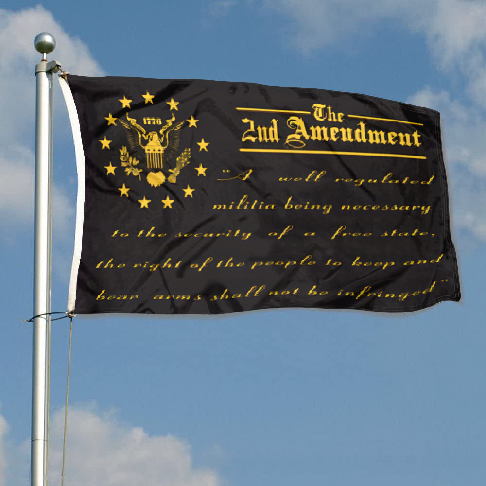 The 2nd Amendment Blackout Tactical Sons of Liberty flag 3x5ft banner man cave