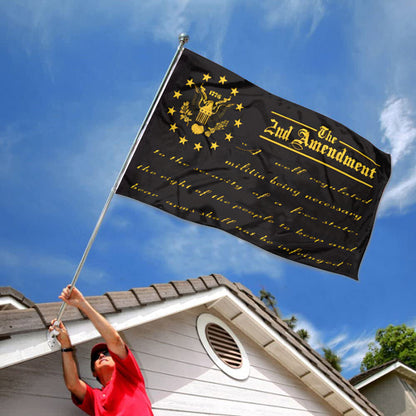 The 2nd Amendment Blackout Tactical Sons of Liberty flag 3x5ft banner man cave