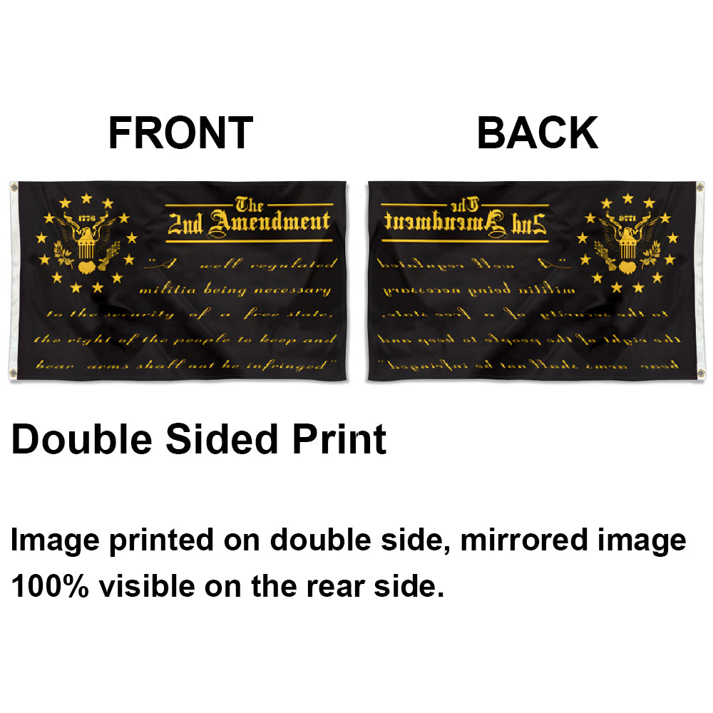 The 2nd Amendment Blackout Tactical Sons of Liberty flag 3x5ft banner man cave