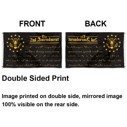 The 2nd Amendment Blackout Tactical Sons of Liberty flag 3x5ft banner man cave