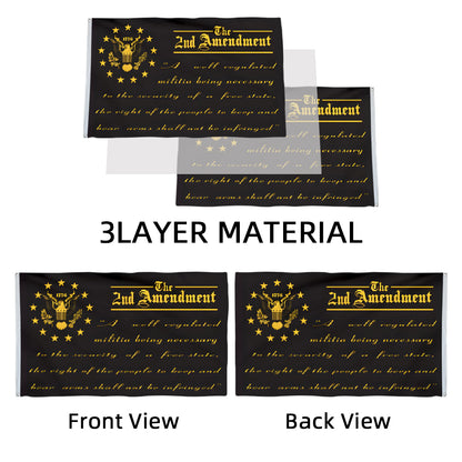 The 2nd Amendment Blackout Tactical Sons of Liberty flag 3x5ft banner man cave